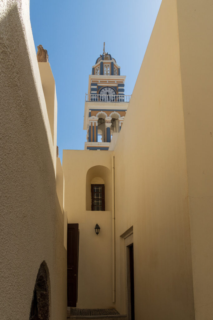 In den Straßen von Alt-Fira/Santorin