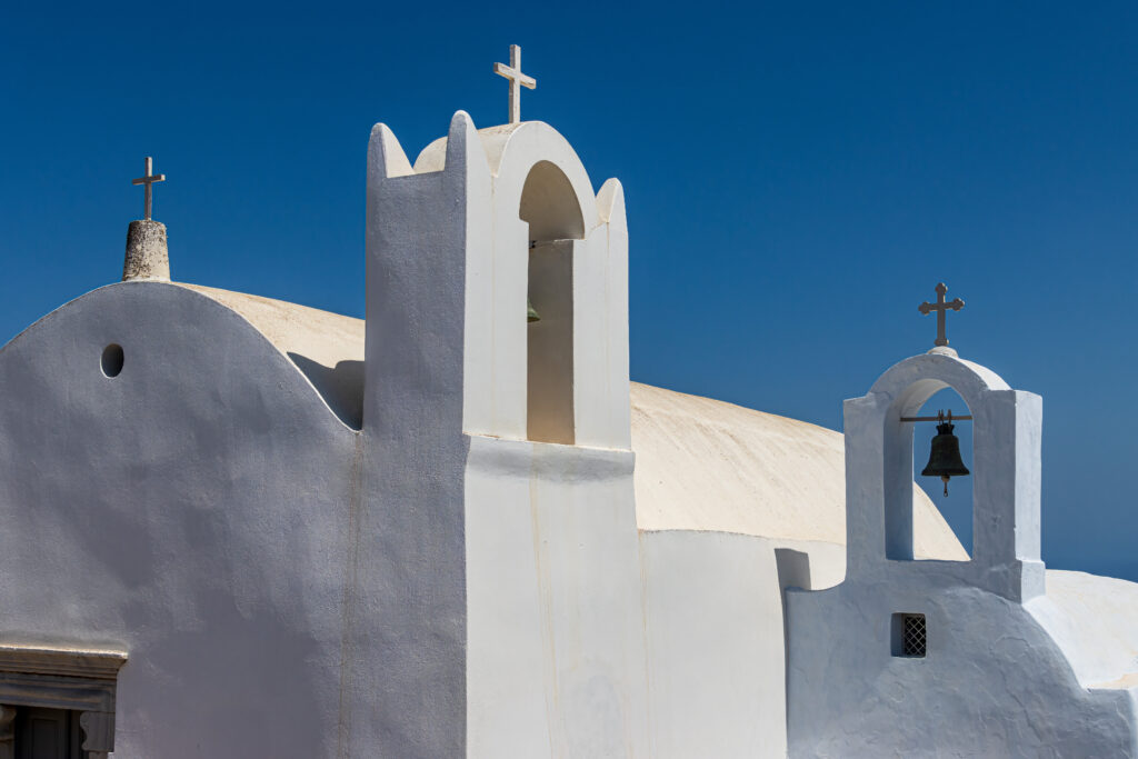 In den Straßen von Alt-Fira/Santorin